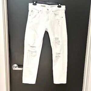 White AG Ex Boyfriend Distressed Jean